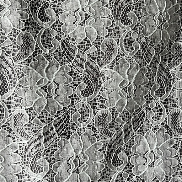 BANANA REPUBLIC White Lace Overlay Pencil Skirt Size 6 - Picture 2 of 10